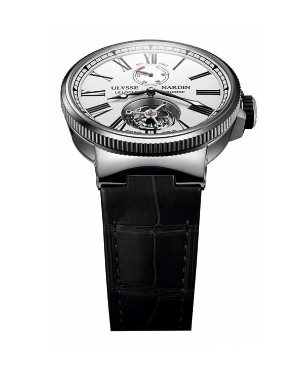 雅典表全新航海大明火珐琅陀飞轮腕表