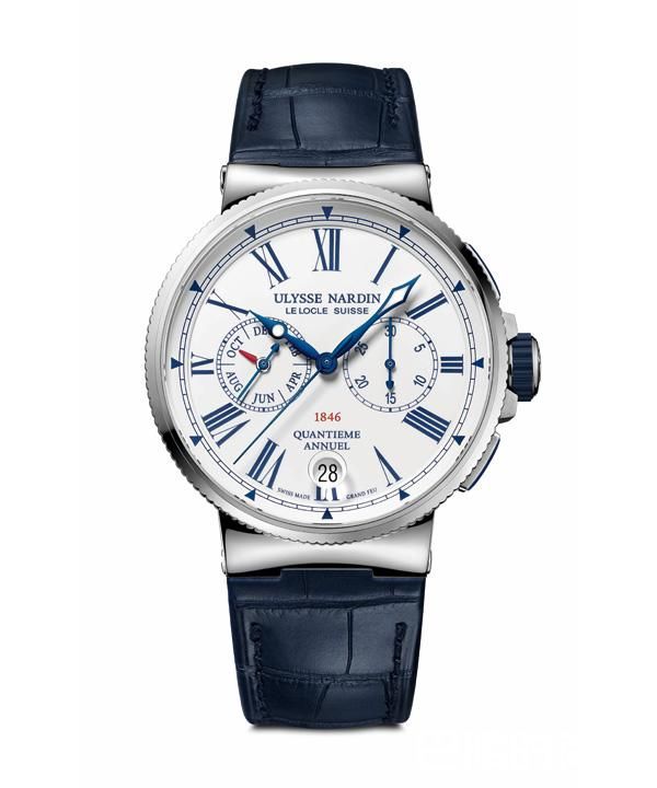 流线美态，雅典表全新航海年历计时码表