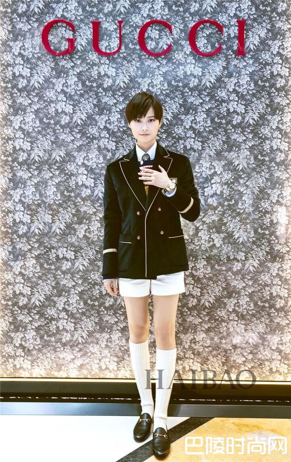 李宇春出席Gucci腕表首饰成都巡展