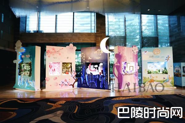 活动现场五大创意情景展区陈列