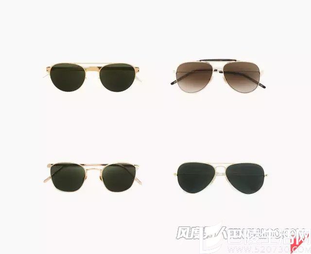 左起顺时针:Mykita,Saint Laurent,Ray-ban,Linda Farrow 左起顺时针:Mykita,Saint Laurent,Ray-ban,Linda Farrow