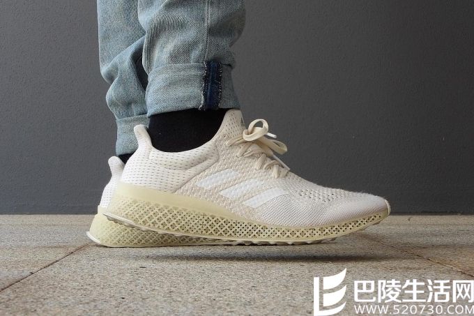 adidas新鞋3D打印技术鞋上脚照