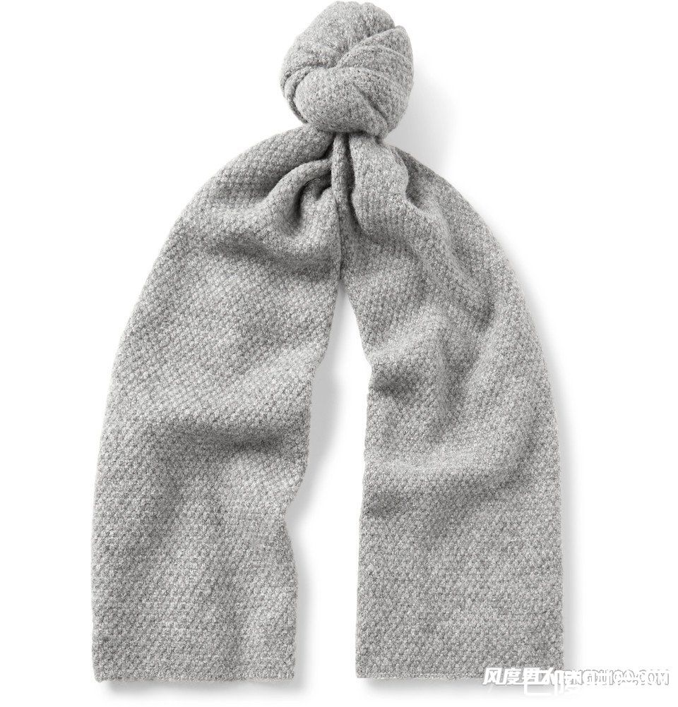 COS灰色围巾