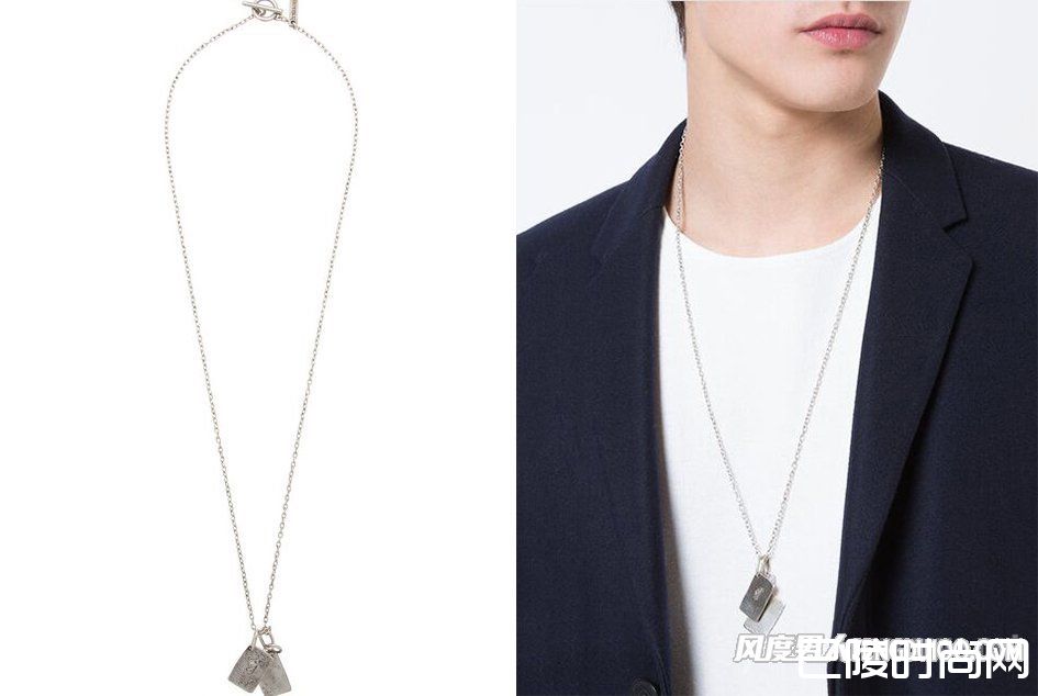 HENSON 方形吊坠项链