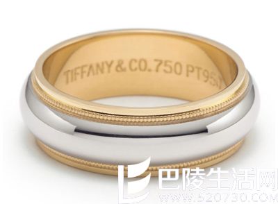 milgrain 铂金结婚戒指多少钱