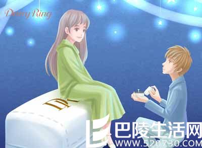 求婚戒指伴随相爱的人一生一世