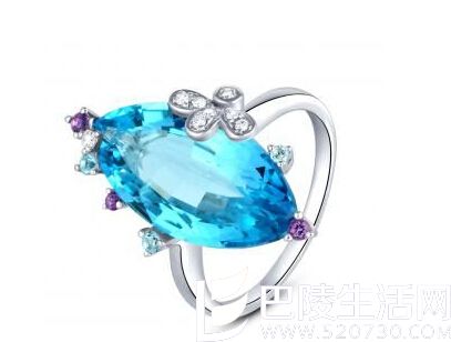 马眼形宝石戒指