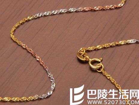 周大福彩金项链最新款式_图片_评论