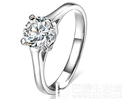 【铭记】 白18K金40分/0.4克拉钻石女士戒指