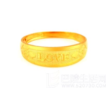 欧弗莱千足金戒指官网价格款式图片