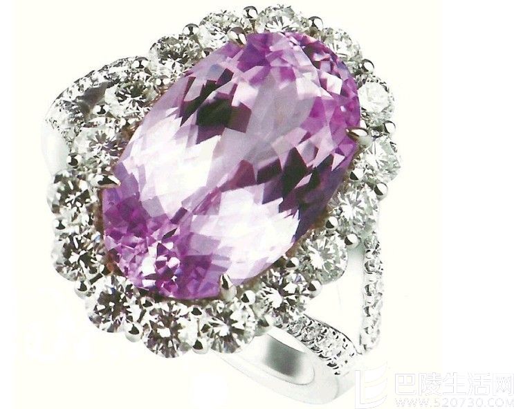 紫锂辉石戒指最新款式图片