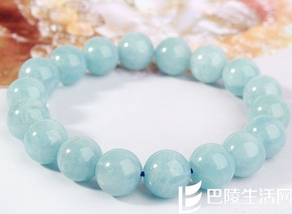 海蓝宝石手链