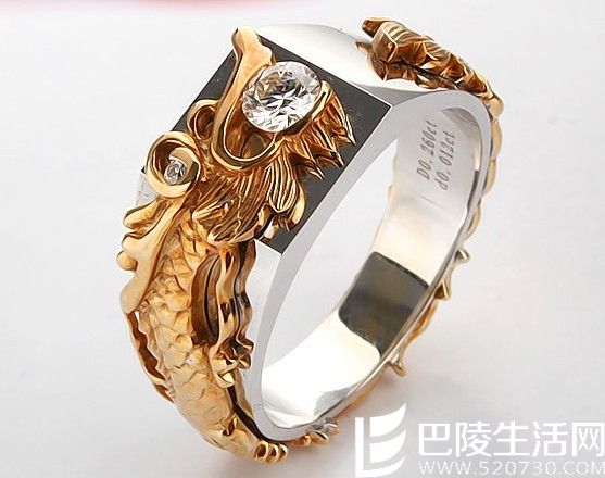  周大福彩金戒指最新款式_图片_评论