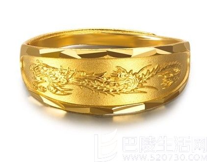 【祥龙男戒】 足金/黄金男士戒指