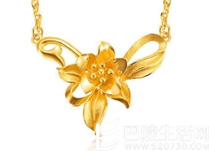 【蝶恋花】 足金/黄金女士吊坠