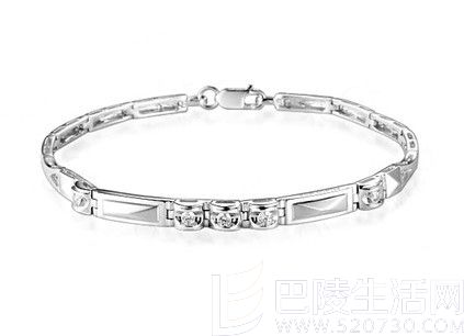 【含情脉脉】 白18K金女士手链