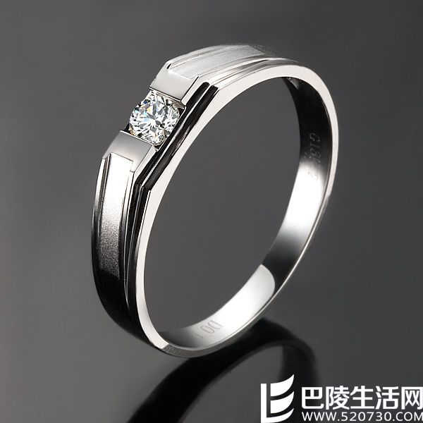 》》点击进入【惜缘】 18K白金钻戒钻石情侣戒指(男女同款)