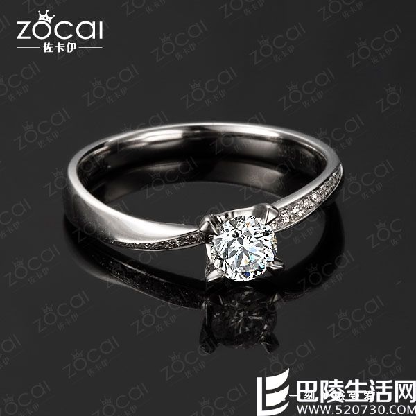 》》点击进入燃情之昙 结婚情侣钻戒 白18K金45分/0.45克拉钻石女士戒指