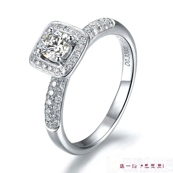 》》点击进入【光华】 白18K金33分/0.33克拉钻石女士戒指