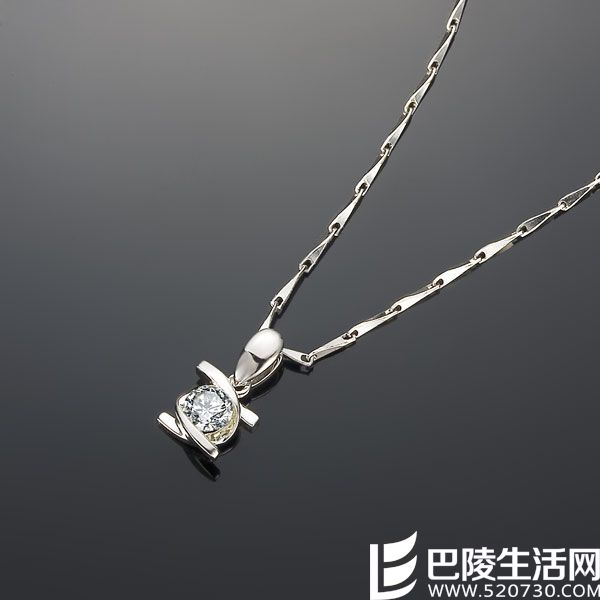 【拥爱】 白18k金钻石吊坠