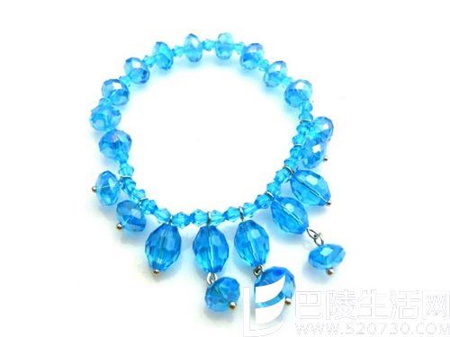 蓝水晶手链网上购买