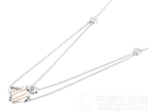 六福珠宝钻石手链-18K金