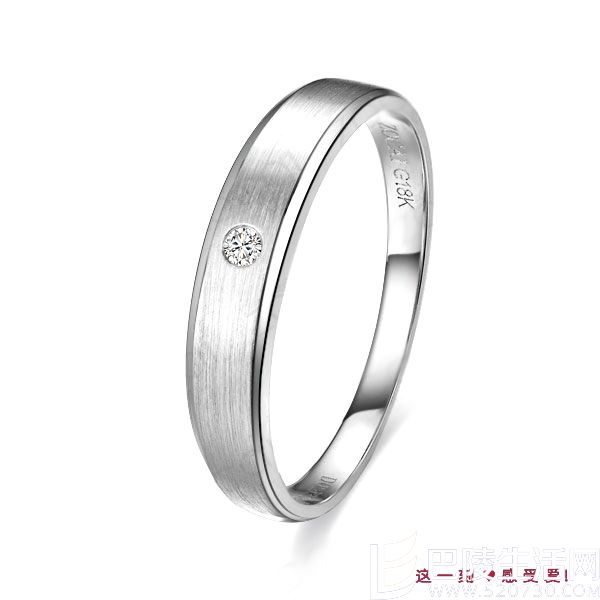 》》点击进入【约定一生】 白18K金3分/0.03克拉钻石女士戒指