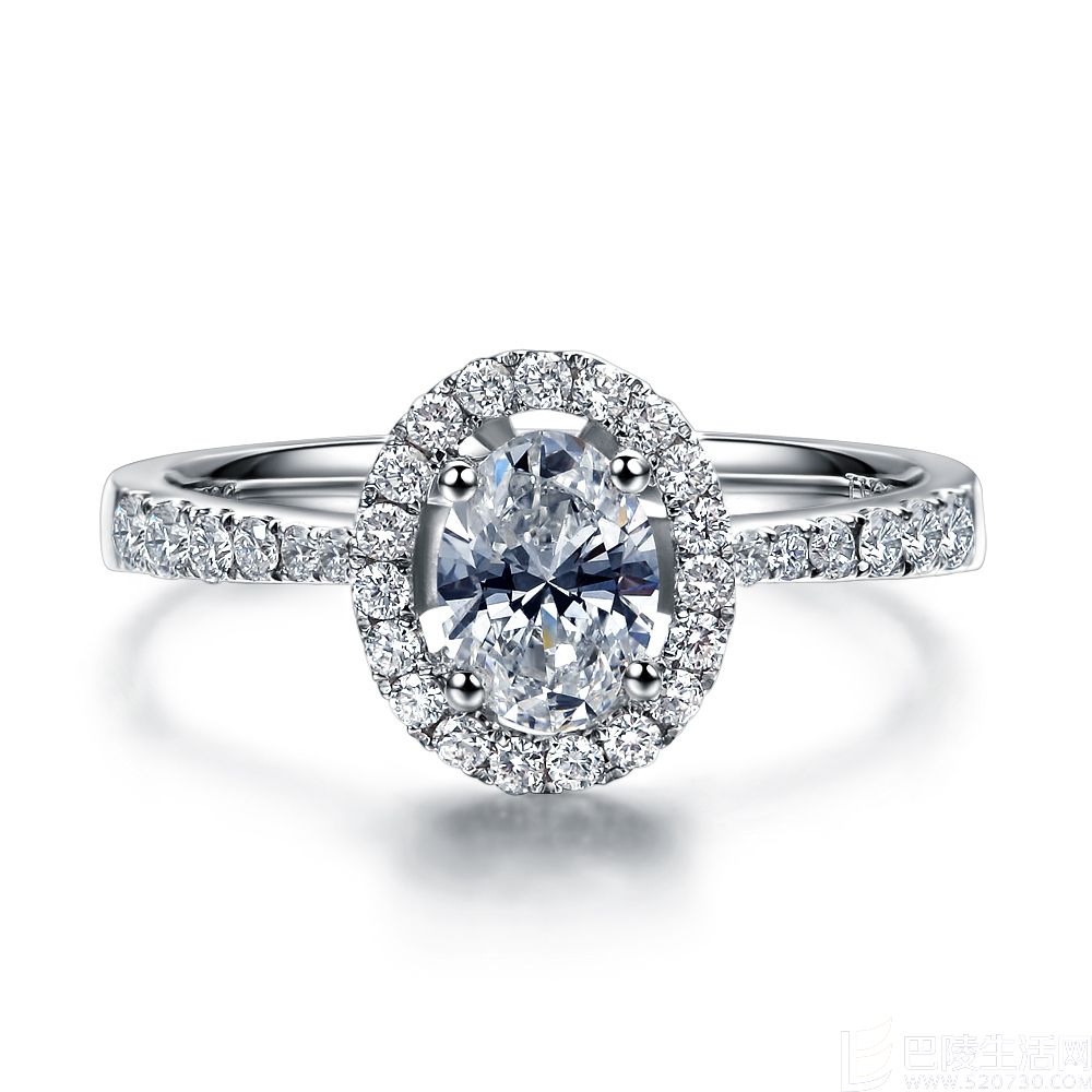 【马尔代夫之夏】 白18k金50分/0.5克拉钻石钻戒