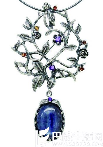 蓝晶石真伪鉴别