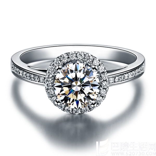 》》点击进入【美丽诱惑】 白18K金50分/0.5克拉钻石女士戒指