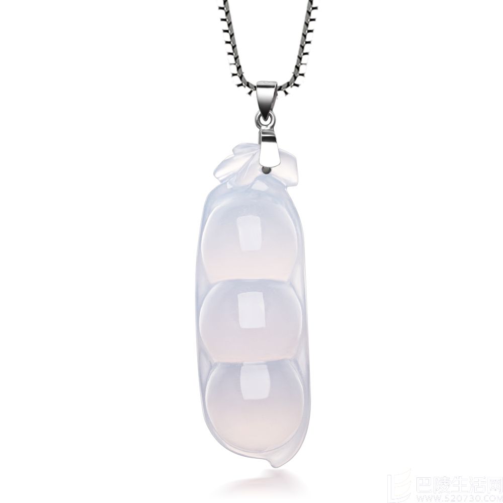 》》点击进入【四季豆】 冰蓝玉髓吊坠