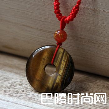 黄虎眼石平安扣