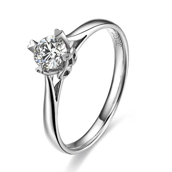 》》点击进入【典雅】 白18k金30分钻戒