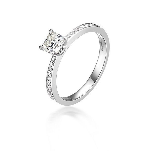 》》点击进入【流芳】 白18k金1克拉钻石戒指