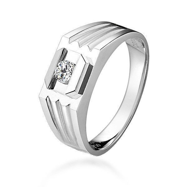 》》点击进入【遐爱】 白18k金18分/0.18克拉男士戒指