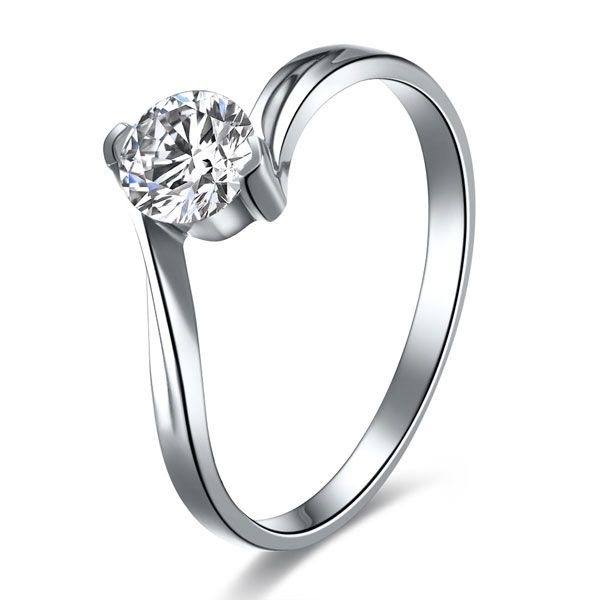 》》点击进入【伊人风情】 白18K金钻石戒指