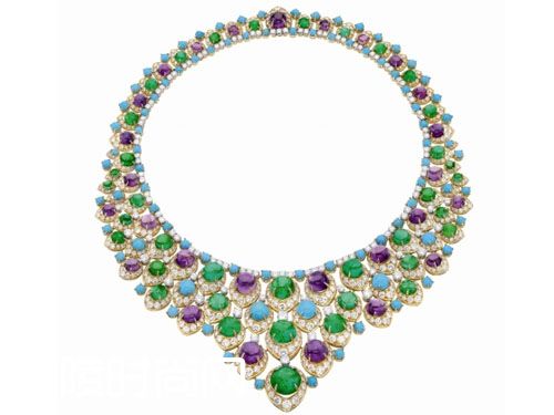 宝格丽黄金“围兜式”项链