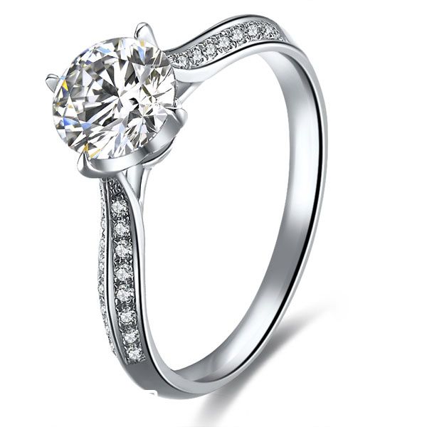 》》点击进入【真爱】 白18K金 51分/0.51克拉钻石女士戒指