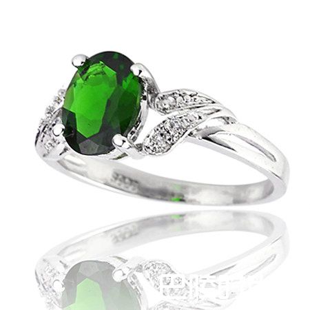 天然透辉石戒指