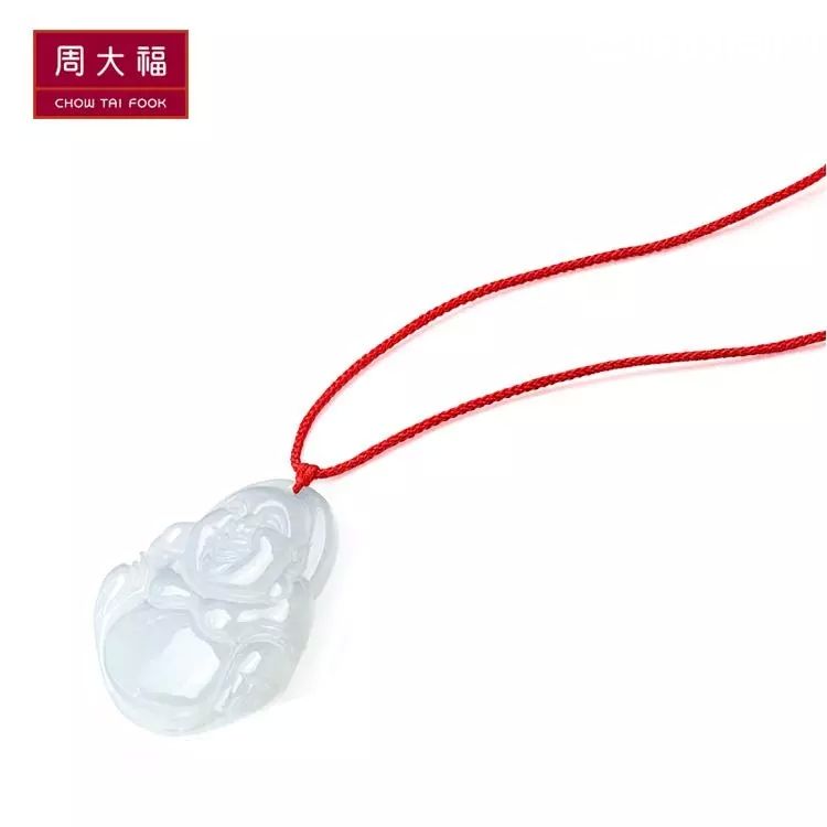 周大福翡翠玉佛吊坠图片