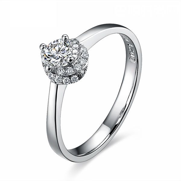 》》点击进入【绚丽】 白18k金21分/0.21克拉钻石戒指