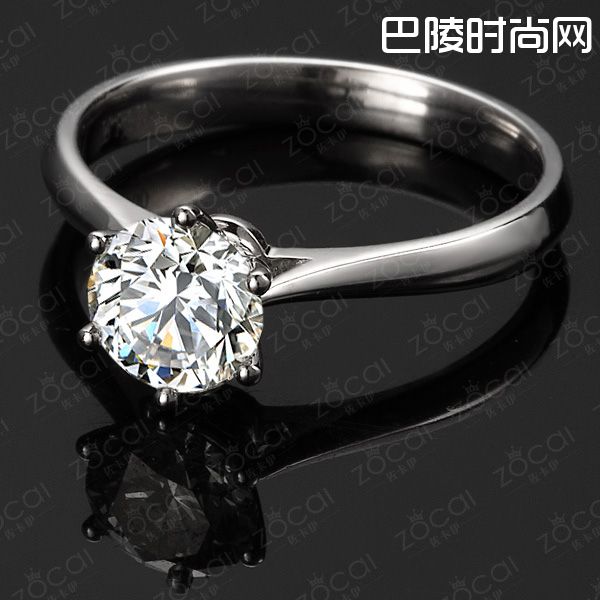 》》点击进入【挚爱】 白18k金0.3克拉钻石戒指