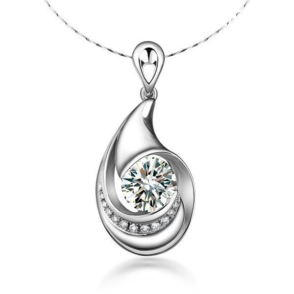 》》点击进入【月之爱】 PT950铂金105分/1.05克拉钻石吊坠