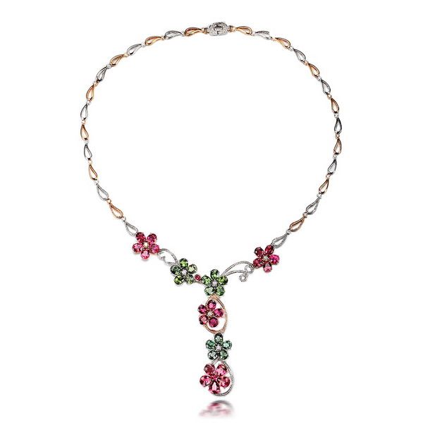 》》点击进入【花非花】 玫瑰金女士项链