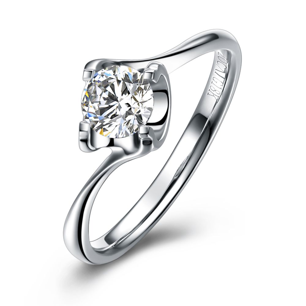 》》点击进入【闪耀时光】 白18K金女士钻石戒指
