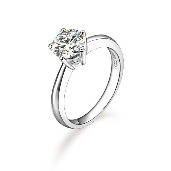 》》点击进入【闪烁】 PT950铂金50分/0.5克拉钻石戒指