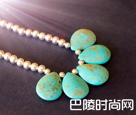 高贵绿松石项链DIY教程