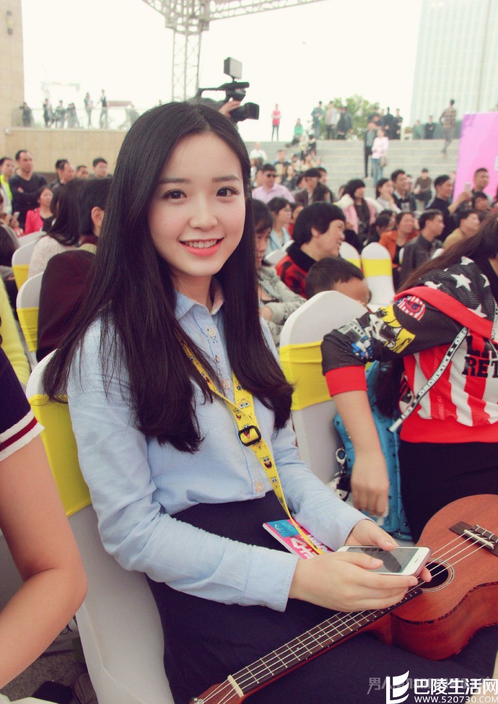 金雯昕在比赛现场