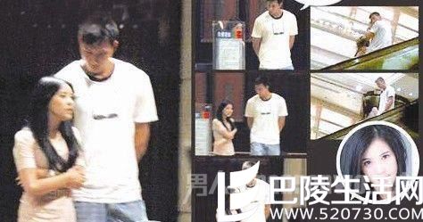 阿联和女友荆灵牵手逛街照