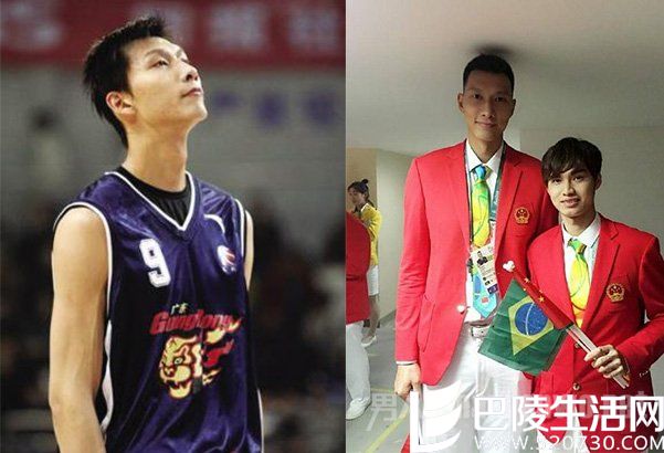 易建联施嘉洛上演最萌身高差